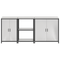 vidaXL with Shelf Other with Storage with Door 3 pcs Stainless steel