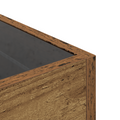 vidaXL Storage Cabinet Old wood 40 x 40 x 30 cm Engineered wood, Glass