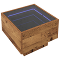 vidaXL Storage Cabinet Old wood 40 x 40 x 30 cm Engineered wood, Glass