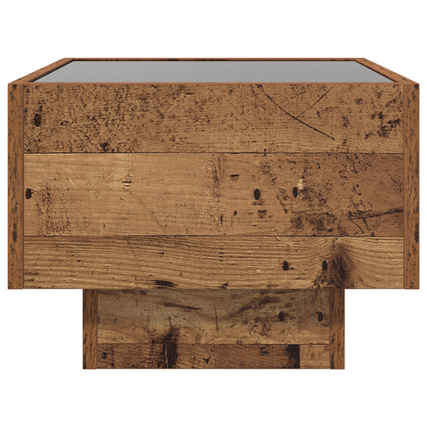 vidaXL Storage Cabinet Old wood 40 x 40 x 30 cm Engineered wood, Glass
