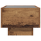 vidaXL Storage Cabinet Old wood 40 x 40 x 30 cm Engineered wood, Glass