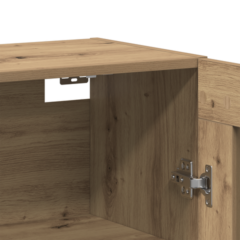 vidaXL Wall Mounted Cabinets 2 pcs Artisan Oak 69.5x34x90 cm Engineered Wood