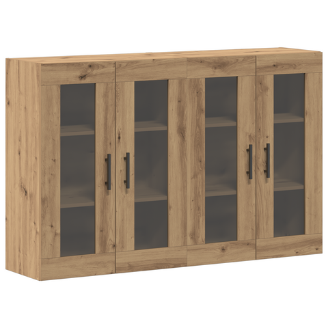 vidaXL Wall Mounted Cabinets 2 pcs Artisan Oak 69.5x34x90 cm Engineered Wood