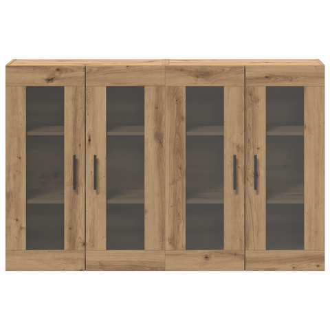 vidaXL Wall Mounted Cabinets 2 pcs Artisan Oak 69.5x34x90 cm Engineered Wood