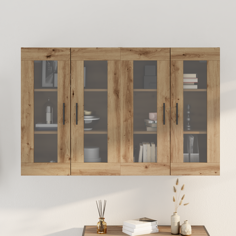 vidaXL Wall Mounted Cabinets 2 pcs Artisan Oak 69.5x34x90 cm Engineered Wood