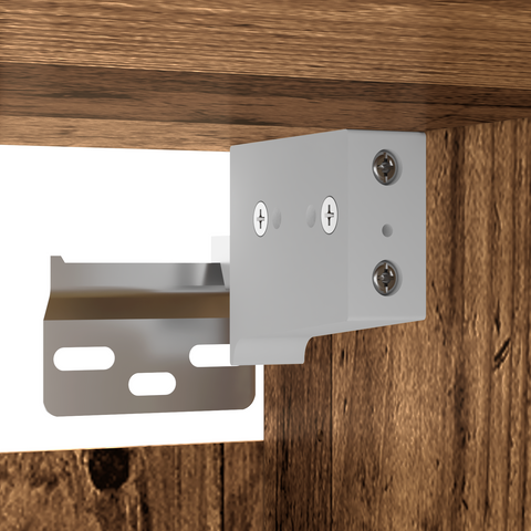 vidaXL Wall Mounted Cabinets 2 pcs Old Wood 69.5x34x90 cm Engineered Wood