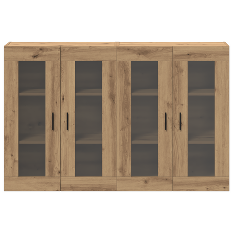 vidaXL Wall Mounted Cabinets 2 pcs Artisan Oak 69.5x34x90 cm Engineered Wood