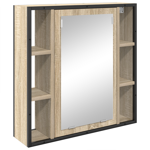 vidaXL Bathroom Furniture Set 3 pcs Sonoma oak 33 x 33 x 185.5 cm