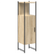 vidaXL Bathroom Furniture Set with Shelf Wall-mounted Other with Storage with Door with Mirror 4 pcs Sonoma oak