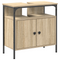 vidaXL Bathroom Furniture Set with Shelf Wall-mounted Other with Storage with Door with Mirror 4 pcs Sonoma oak