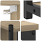 vidaXL Bathroom Furniture Set with Shelf Wall-mounted with Storage with Mirror 4 pcs Sonoma oak Standard