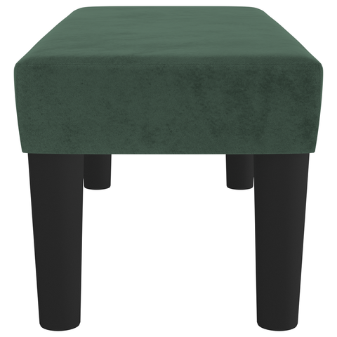 vidaXL Bench Light Grey 70x30x30 cm Velvet Dark green Fabric, Wood