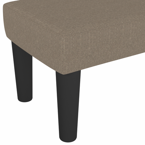 vidaXL Bench Taupe 100x30x30 cm Fabric