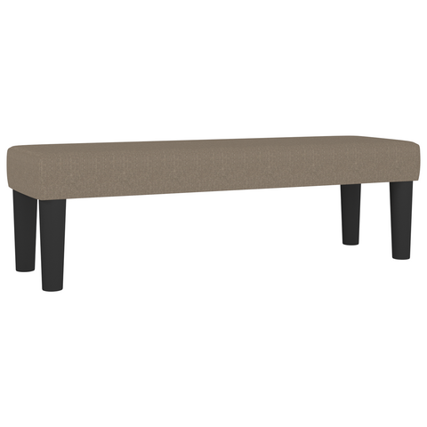 vidaXL Bench Taupe 100x30x30 cm Fabric