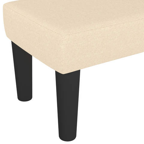vidaXL Bench Cream 100x30x30 cm Fabric