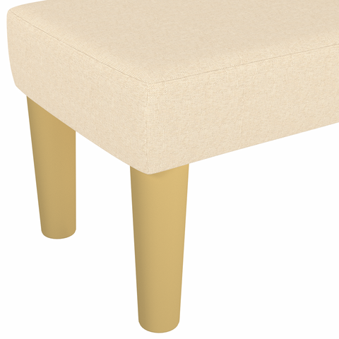 vidaXL Bench Cream 100x30x30 cm Fabric