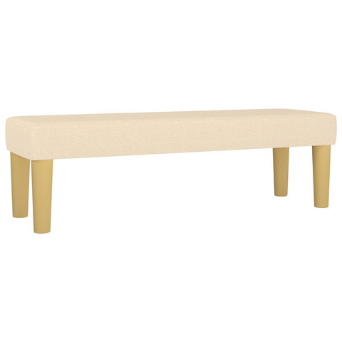 vidaXL Bench Cream 100x30x30 cm Fabric