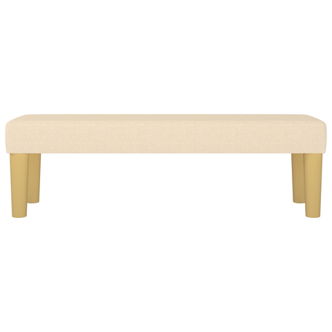 vidaXL Bench Cream 100x30x30 cm Fabric