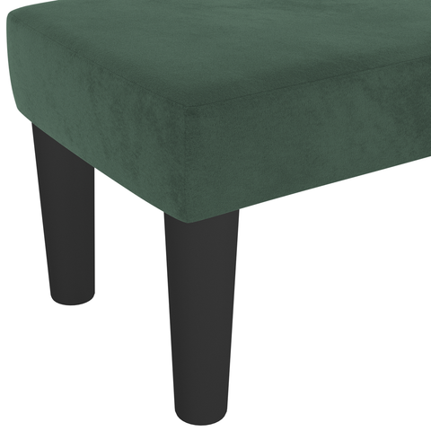 vidaXL Bench Light Grey 70x30x30 cm Velvet Dark Green Velvet, Wood