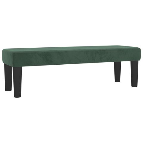 vidaXL Bench Light Grey 70x30x30 cm Velvet Dark Green Velvet, Wood