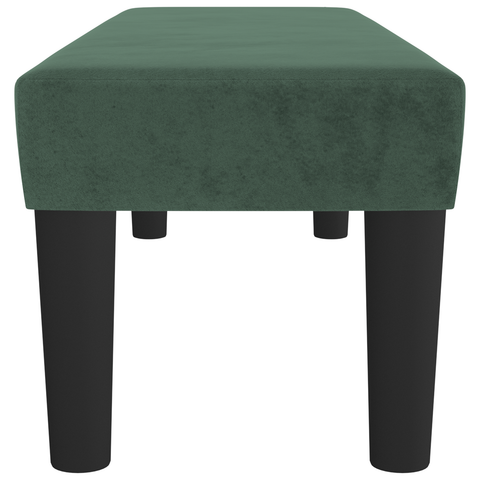 vidaXL Bench Light Grey 70x30x30 cm Velvet Dark Green Velvet, Wood