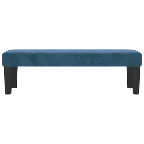 vidaXL Bench Light Grey 70x30x30 cm Velvet Dark blue Wood, Fabric