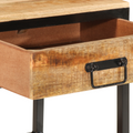 vidaXL Bedside Cabinet 40x35x50 cm Solid Wood Rough Mango