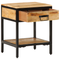 vidaXL Bedside Cabinet 40x35x50 cm Solid Wood Rough Mango