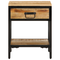vidaXL Bedside Cabinet 40x35x50 cm Solid Wood Rough Mango