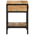 vidaXL Bedside Cabinet 40x35x50 cm Solid Wood Rough Mango