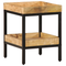 vidaXL Side Table 35x35x45 cm Solid Wood Rough Mango