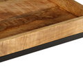 vidaXL Side Table 45x45x45 cm Solid Wood Rough Mango