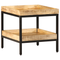 vidaXL Side Table 45x45x45 cm Solid Wood Rough Mango