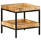 vidaXL Side Table 45x45x45 cm Solid Wood Rough Mango