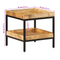 vidaXL Side Table 45x45x45 cm Solid Wood Rough Mango