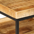 vidaXL Side Table 55x55x45 cm Solid Wood Rough Mango