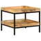 vidaXL Side Table 55x55x45 cm Solid Wood Rough Mango
