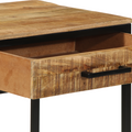 vidaXL Dressing Table 100x40x75/120 cm Solid Wood Rough Mango