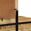 vidaXL Dressing Table 100x40x75/120 cm Solid Wood Rough Mango