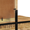 vidaXL Dressing Table 100x40x75/120 cm Solid Wood Rough Mango