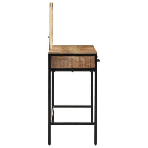 vidaXL Dressing Table 100x40x75/120 cm Solid Wood Rough Mango