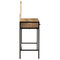 vidaXL Dressing Table 100x40x75/120 cm Solid Wood Rough Mango