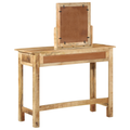 vidaXL Dressing Table with Mirror Solid Wood Rough Mango