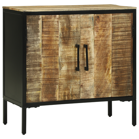 vidaXL Sideboard 70x35x70 cm Solid Rough Wood Mango