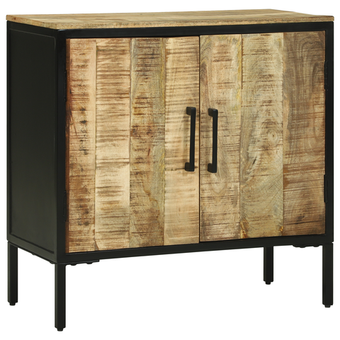 vidaXL Sideboard 70x35x70 cm Solid Rough Wood Mango