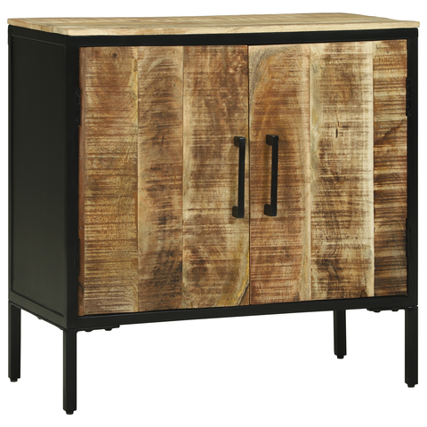 vidaXL Sideboard 70x35x70 cm Solid Rough Wood Mango