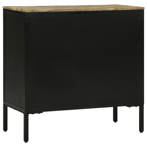 vidaXL Sideboard 70x35x70 cm Solid Rough Wood Mango