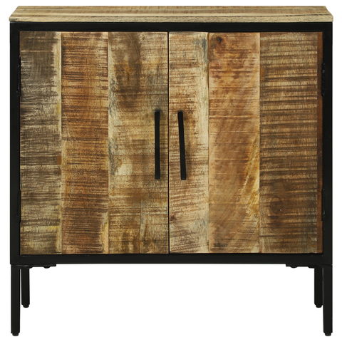 vidaXL Sideboard 70x35x70 cm Solid Rough Wood Mango