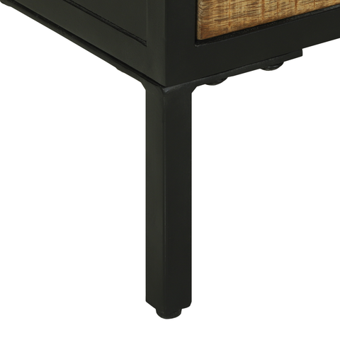 vidaXL Sideboard 70x35x70 cm Solid Rough Wood Mango