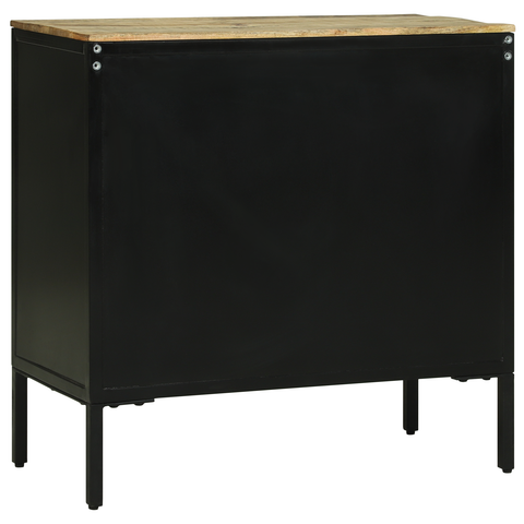 vidaXL Sideboard 70x35x70 cm Solid Rough Wood Mango